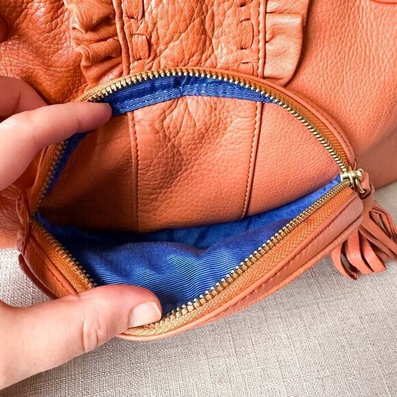 Fiore by Isabella Fiore Dusty Peach Embroidered Leather Purse - Picture 8 of 16